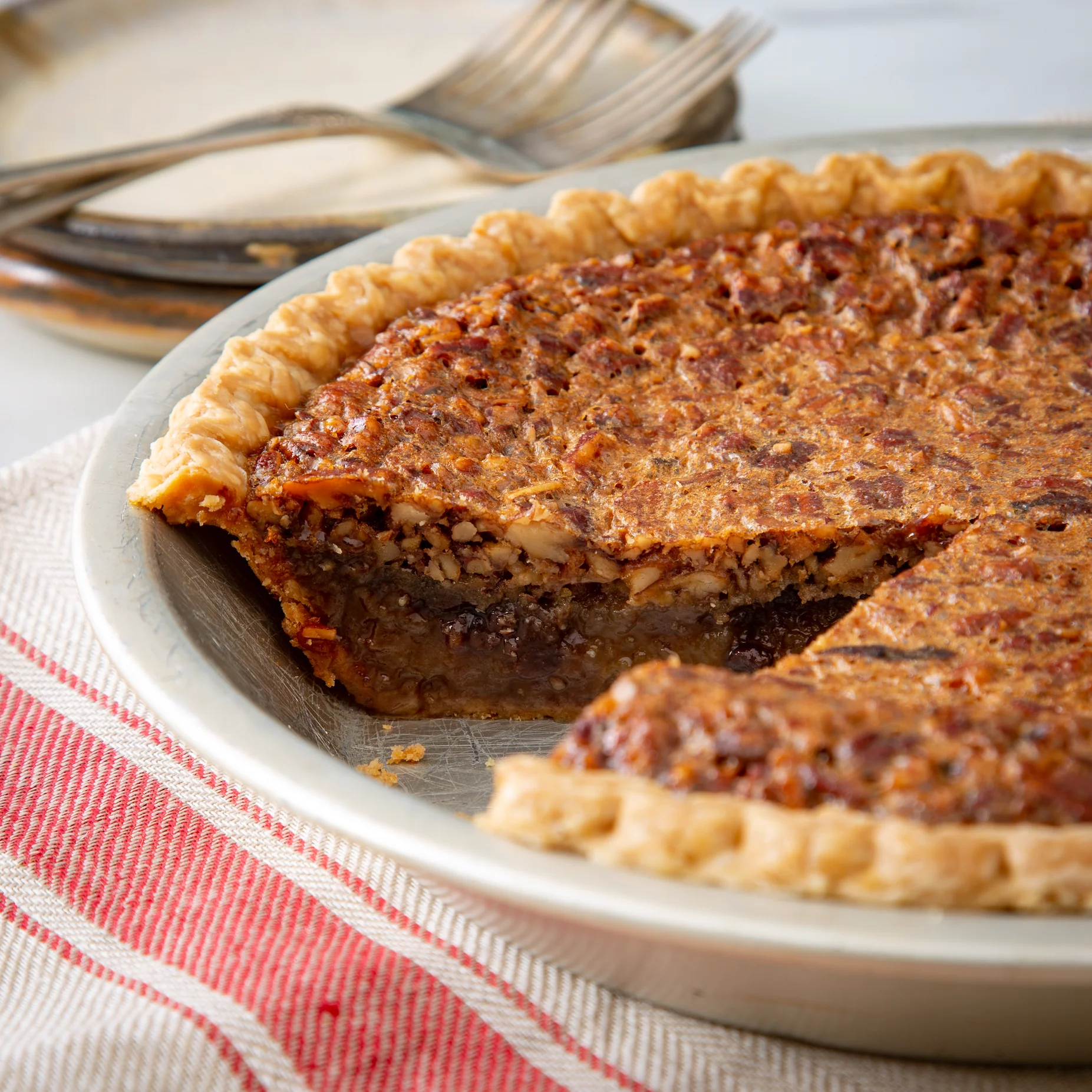 The Pottery House Cafe Chocolate Pecan Pie - Image 3